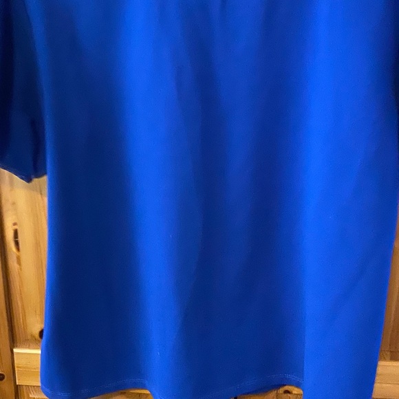 Blue Cupio short sleeve top with puffy arms. Cobalt blue XL - Picture 2 of 3
